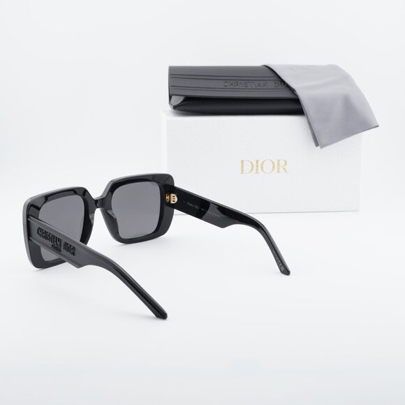Dior WILDIOR S3U 10A0 Square Sunglasses – Black\\ Smoke